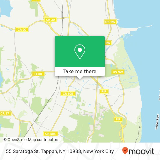 Mapa de 55 Saratoga St, Tappan, NY 10983