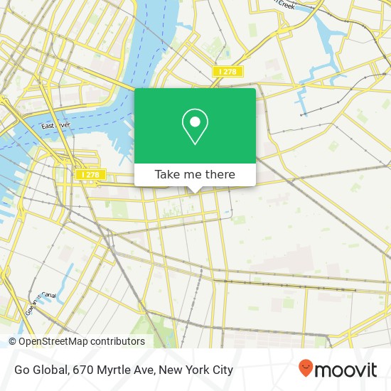 Mapa de Go Global, 670 Myrtle Ave