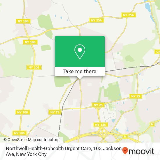 Northwell Health-Gohealth Urgent Care, 103 Jackson Ave map