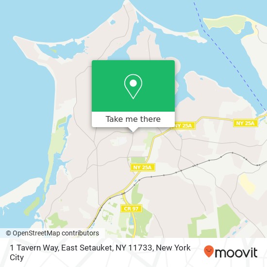 Mapa de 1 Tavern Way, East Setauket, NY 11733