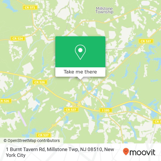 1 Burnt Tavern Rd, Millstone Twp, NJ 08510 map