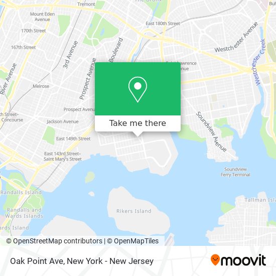 Mapa de Oak Point Ave