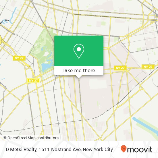 D Metsi Realty, 1511 Nostrand Ave map