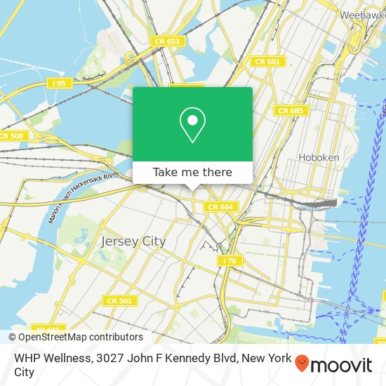 Mapa de WHP Wellness, 3027 John F Kennedy Blvd