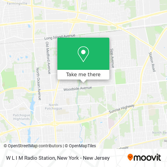 W L I M Radio Station map