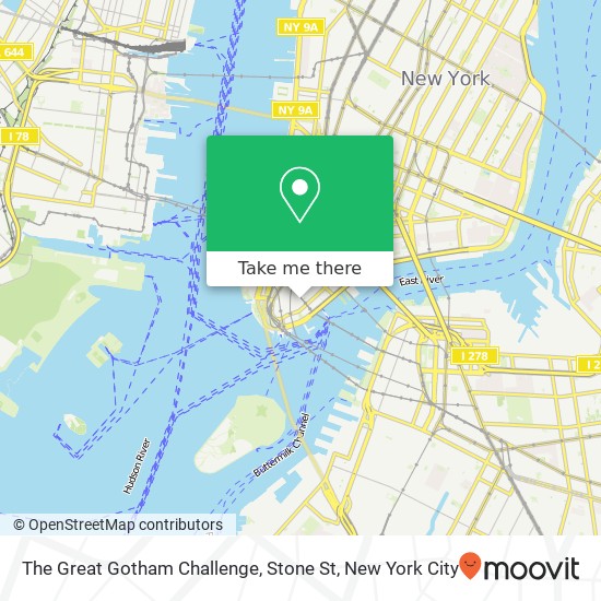 The Great Gotham Challenge, Stone St map