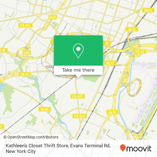 Kathleen's Closet Thrift Store, Evans Terminal Rd map