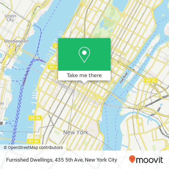 Furnished Dwellings, 435 5th Ave map