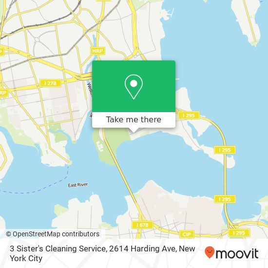 Mapa de 3 Sister's Cleaning Service, 2614 Harding Ave