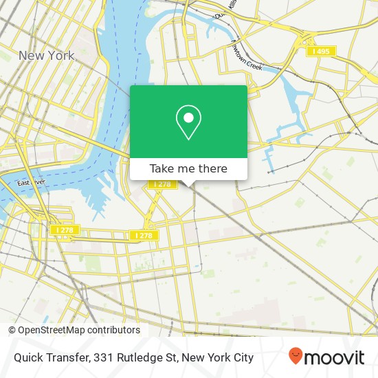 Quick Transfer, 331 Rutledge St map