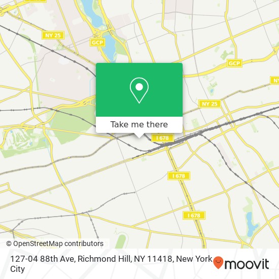 Mapa de 127-04 88th Ave, Richmond Hill, NY 11418