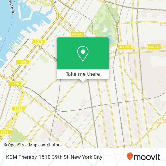 Mapa de KCM Therapy, 1510 39th St