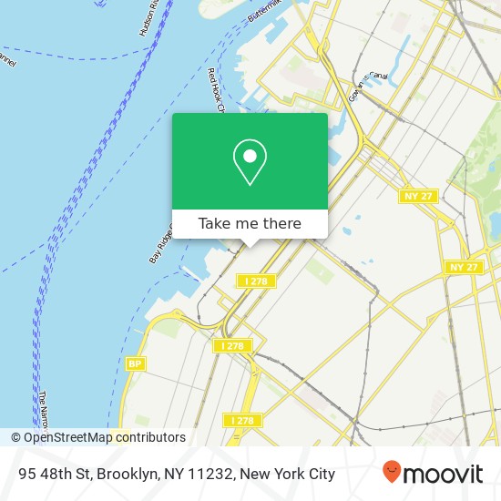Mapa de 95 48th St, Brooklyn, NY 11232