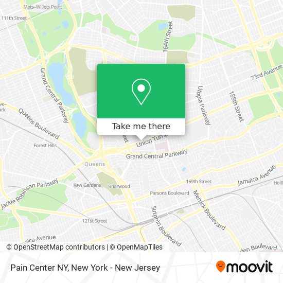 Mapa de Pain Center NY
