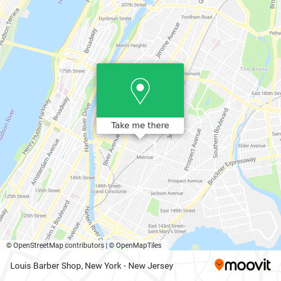 Mapa de Louis Barber Shop