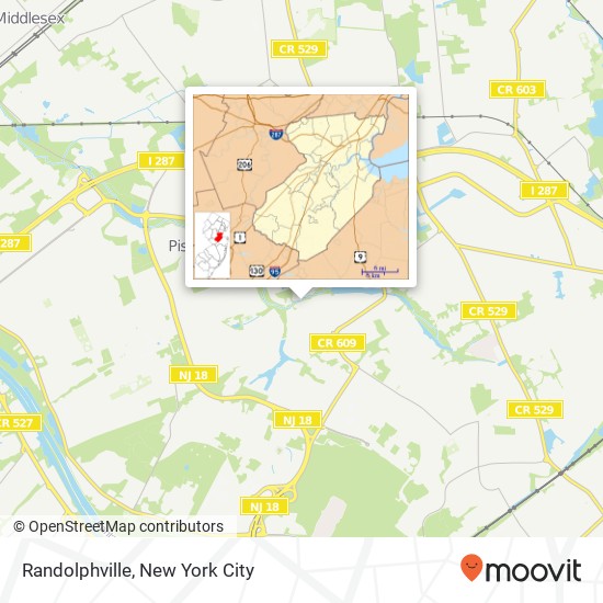 Randolphville map