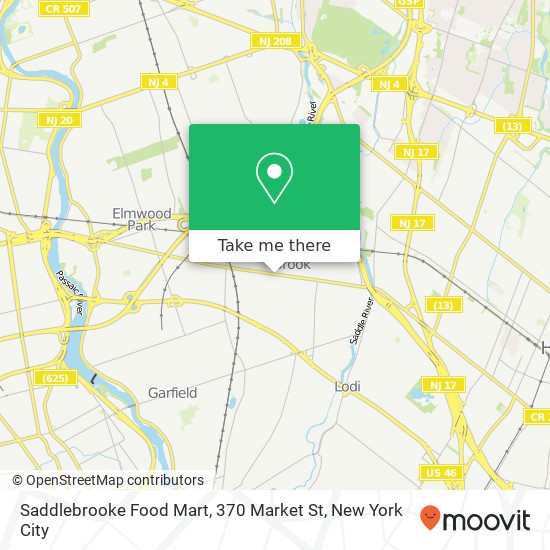 Mapa de Saddlebrooke Food Mart, 370 Market St