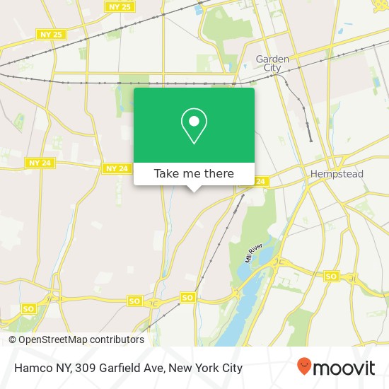 Mapa de Hamco NY, 309 Garfield Ave