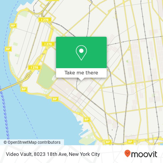 Mapa de Video Vault, 8023 18th Ave