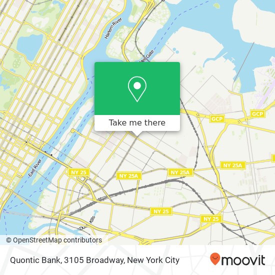 Mapa de Quontic Bank, 3105 Broadway