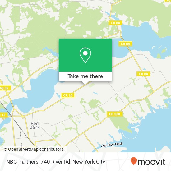 Mapa de NBG Partners, 740 River Rd