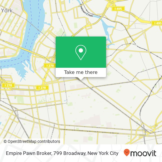 Empire Pawn Broker, 799 Broadway map