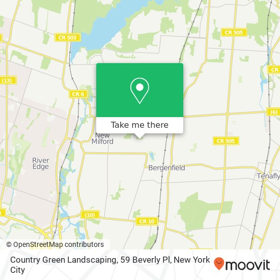 Mapa de Country Green Landscaping, 59 Beverly Pl