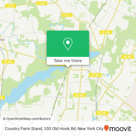 Mapa de Country Farm Stand, 100 Old Hook Rd