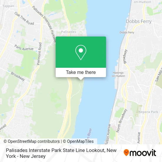 Palisades Interstate Park State Line Lookout map