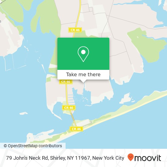 79 John's Neck Rd, Shirley, NY 11967 map