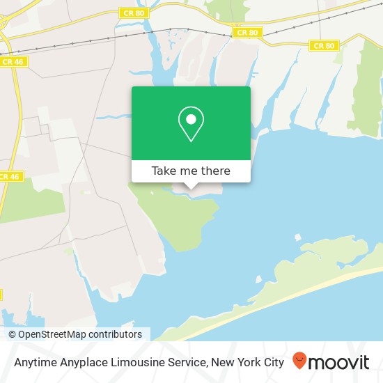 Anytime Anyplace Limousine Service map