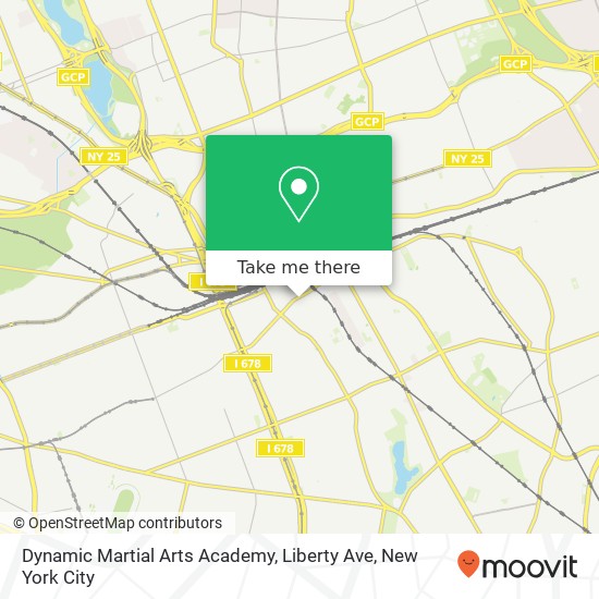 Mapa de Dynamic Martial Arts Academy, Liberty Ave