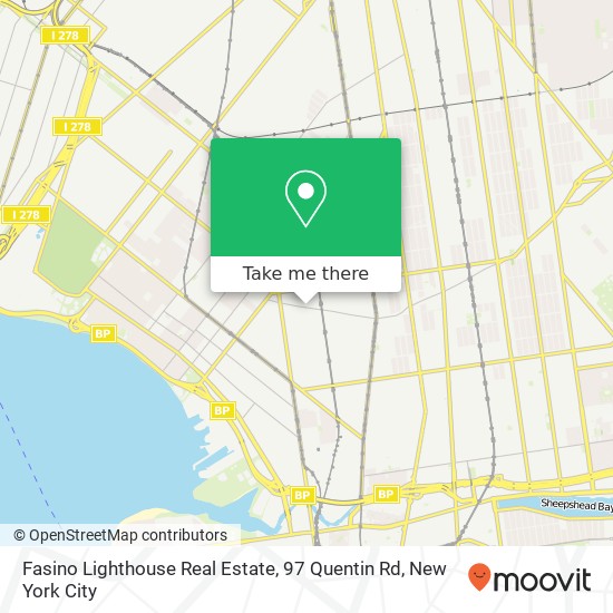 Mapa de Fasino Lighthouse Real Estate, 97 Quentin Rd