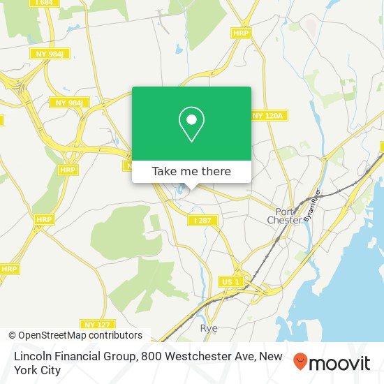 Mapa de Lincoln Financial Group, 800 Westchester Ave