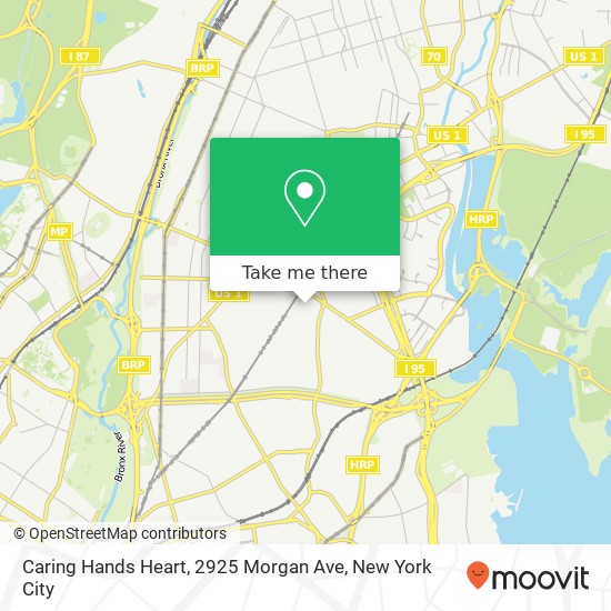 Mapa de Caring Hands Heart, 2925 Morgan Ave
