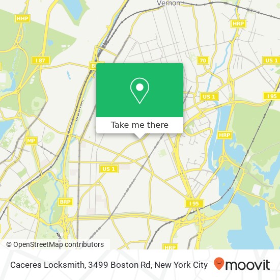 Caceres Locksmith, 3499 Boston Rd map