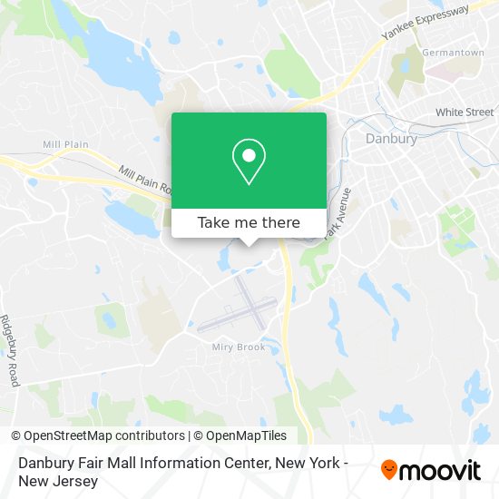 Danbury Fair Mall Information Center map