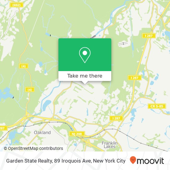 Garden State Realty, 89 Iroquois Ave map