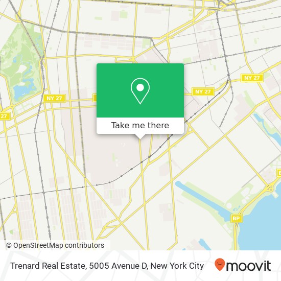 Mapa de Trenard Real Estate, 5005 Avenue D