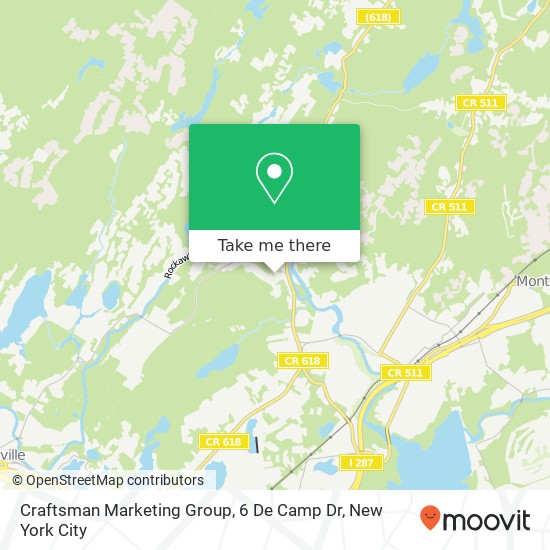 Mapa de Craftsman Marketing Group, 6 De Camp Dr