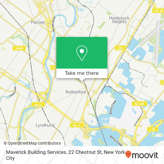 Mapa de Maverick Building Services, 22 Chestnut St