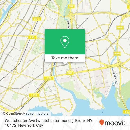 Mapa de Westchester Ave (westchester manor), Bronx, NY 10472