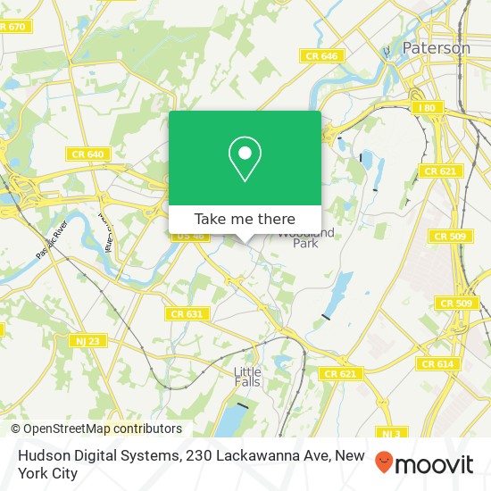 Mapa de Hudson Digital Systems, 230 Lackawanna Ave