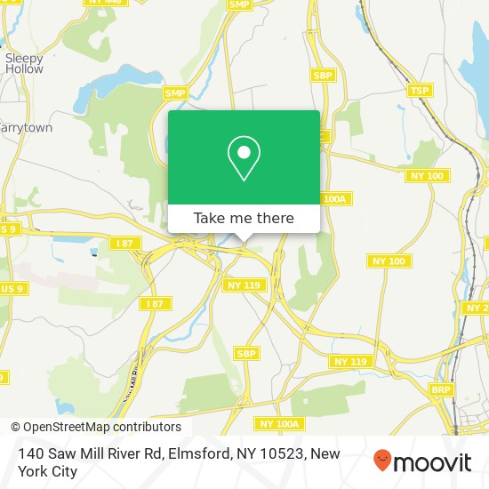 Mapa de 140 Saw Mill River Rd, Elmsford, NY 10523