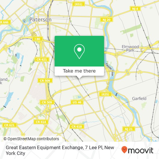 Great Eastern Equipment Exchange, 7 Lee Pl map