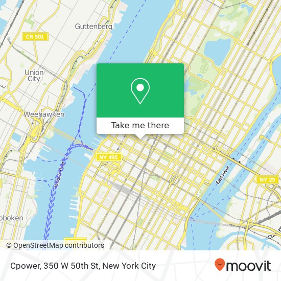 Cpower, 350 W 50th St map