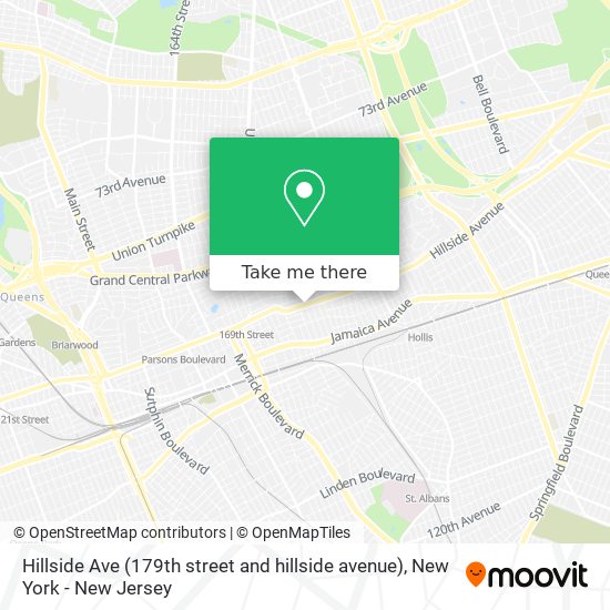 Mapa de Hillside Ave (179th street and hillside avenue)