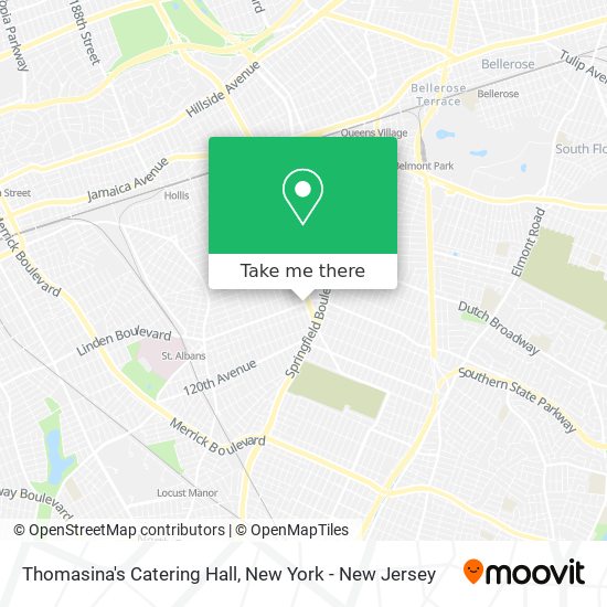 Mapa de Thomasina's Catering Hall