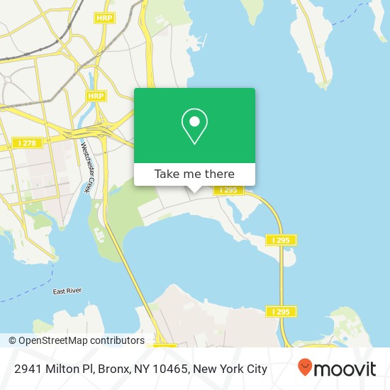 Mapa de 2941 Milton Pl, Bronx, NY 10465