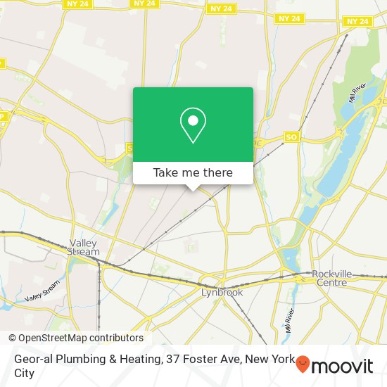 Mapa de Geor-al Plumbing & Heating, 37 Foster Ave